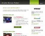 Code bonus poker770