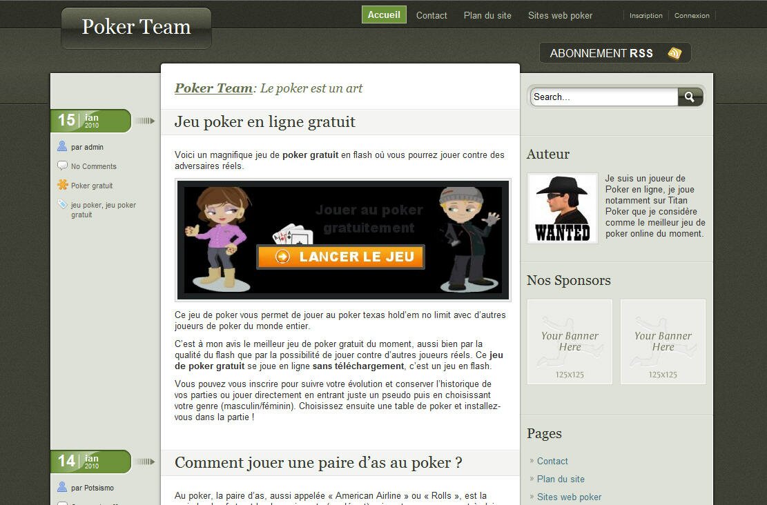 Poker gratuit